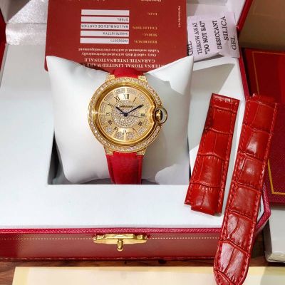 Cartier Ballon Bleu Diamond Dial 36MM Gold/Silver Watch